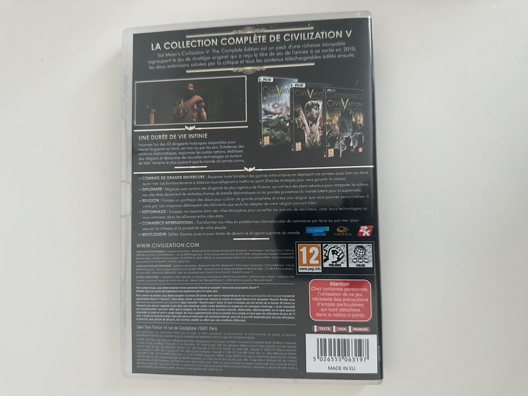 Microsoft Giochi: Civilization V The Complete Edition, PC – Usato da Couvet venduto da nay_prh5 2