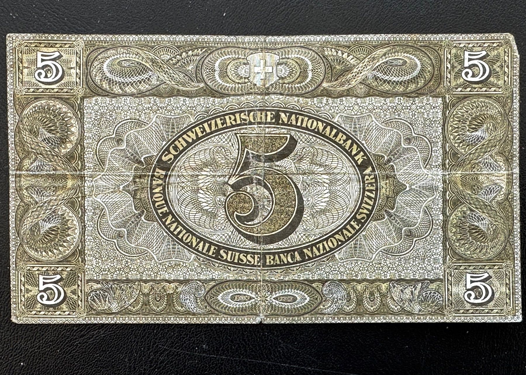 Banconote: 5 Franken Note Schweiz 1951 – Usato da Seltisberg venduto da quadartswiss 1