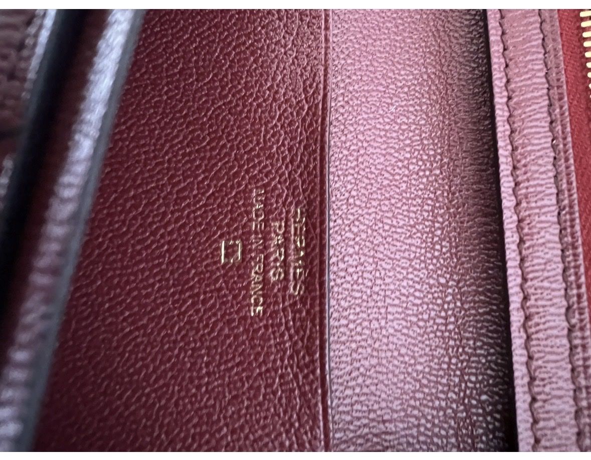 Hermès Portefeuilles: Hermès Krokodil Bordeaux  – D'occasion à Basel par mimi8668 6