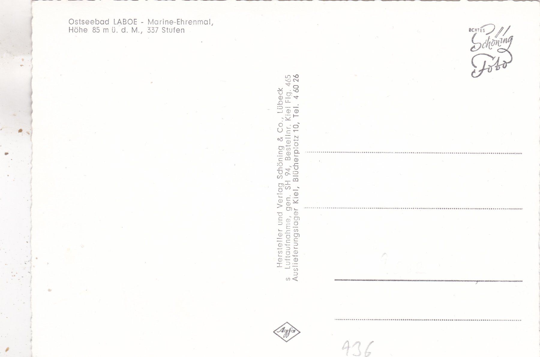 Cartoline postali: Deutschland Ostseebad Laboe – Usato da Herisau venduto da Lisegrat2008 1
