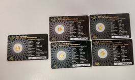 Goldmünzen / 5 Stück / 999,9er Feingold / Anlagegold