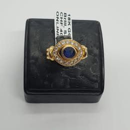 Anelli: Echt 18K Gold - Brilliant, Saphir Ring – Usato da Luzern venduto da Luzern-Goldhaus