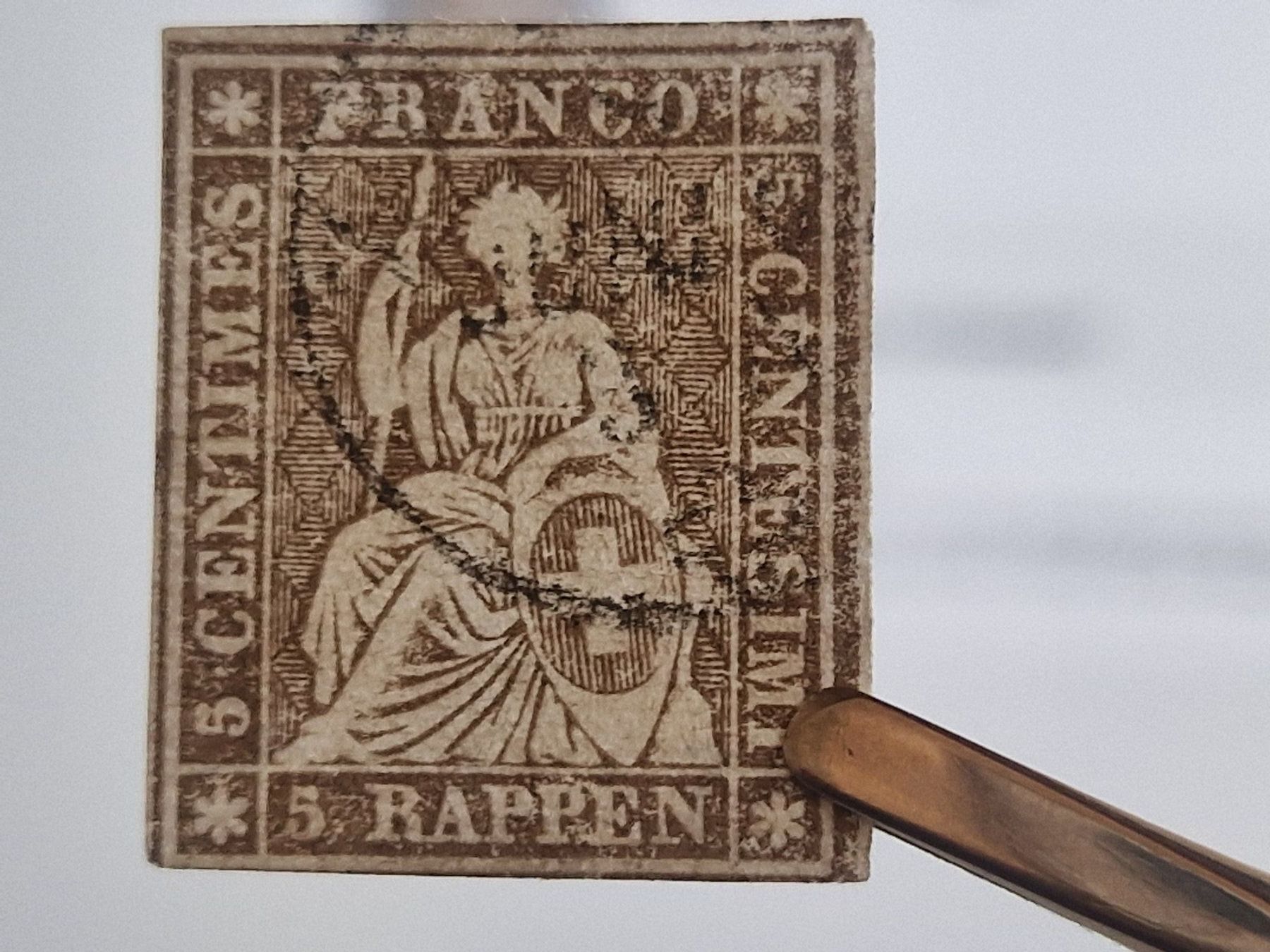 Alle Briefmarken: Strubel 22G, signiert, ab 1.- – Gebraucht aus Burgdorf von Glossy01 4