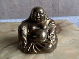 Goldfarbener Buddha, Glücksbringer für dein Zuhause, neu!