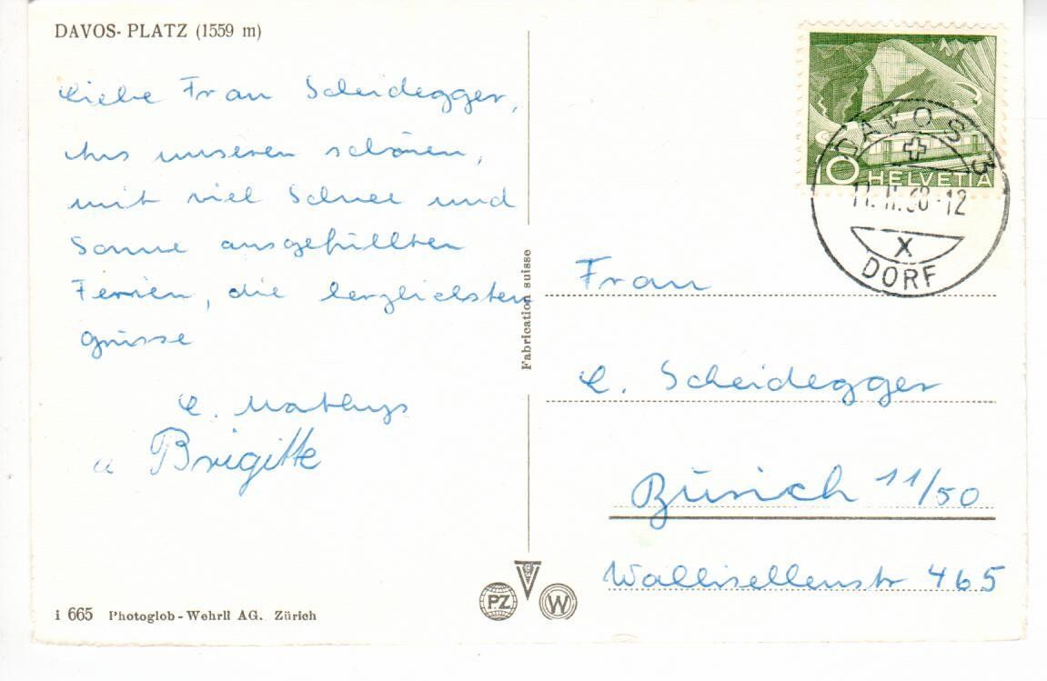 Cartes postales: Davos - Platz – D'occasion à Wolhusen par Curver9 1