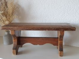 Holzschemel, Hocker Schämeli, Schemel Holz Deko vintage Stil