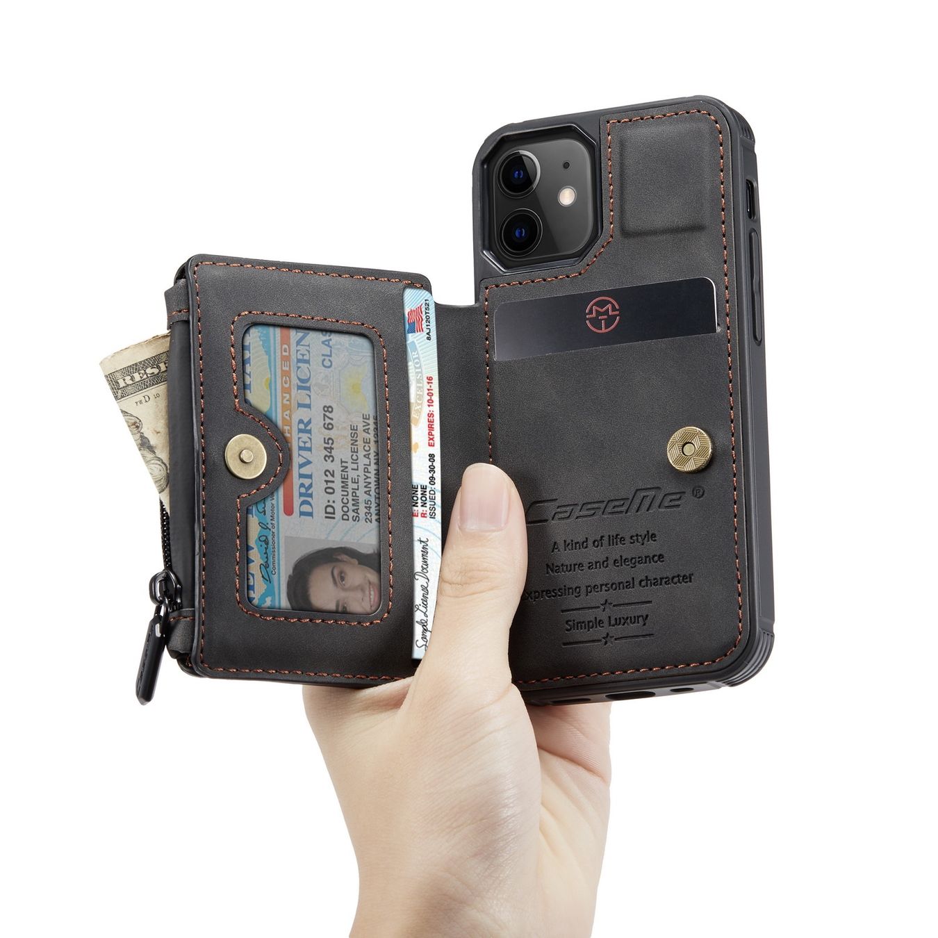 Cover & Protezioni schermo: iPhone 13 mini - Coque lux antichoc avec portemonnaie – Nuovo e nell'imballaggio originale da Morges venduto da DigiAC 2