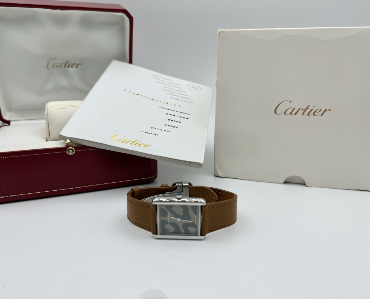 Cartier Orologi: Cartier Tank Solo Leopard Full Set – Usato da Lugano venduto da Superstudiolugano 7