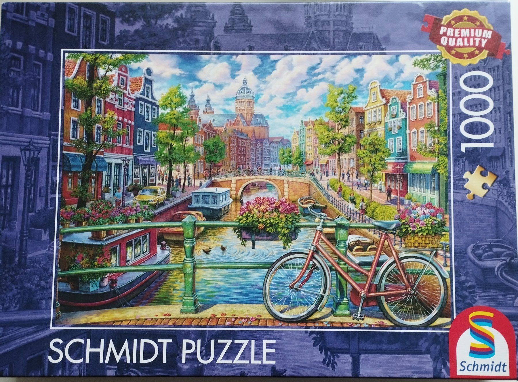 Puzzle: 1000 Puzzle Schmidt, Amsterdamer Grachtenzauber – Nuovo (secondo la descrizione) da Obernau venduto da stimeroli