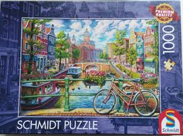 1000 Puzzle Schmidt, Amsterdamer Grachtenzauber