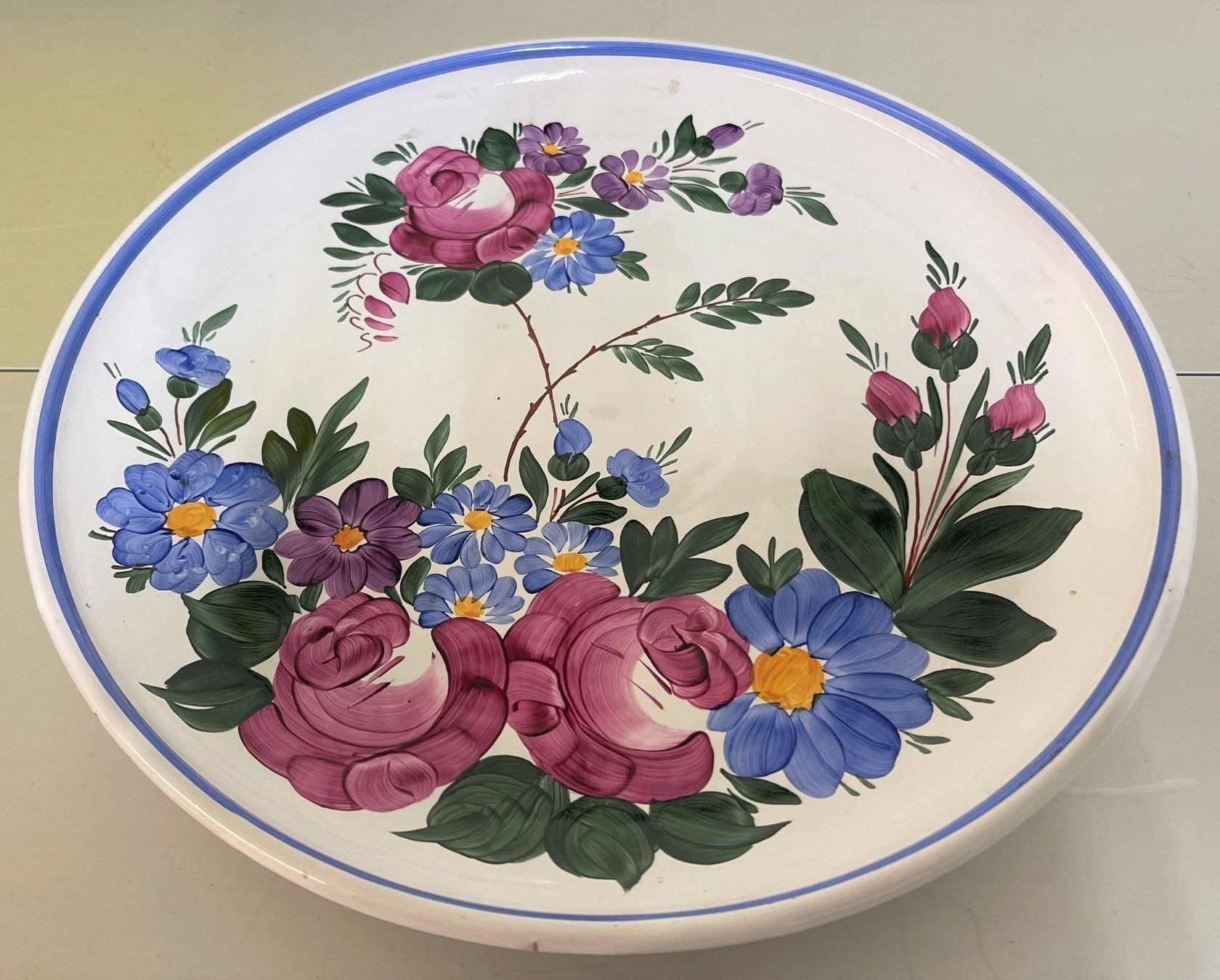 Piatti: Handbemalte Wandteller - D 28cm – Usato da Oftringen venduto da Vucki