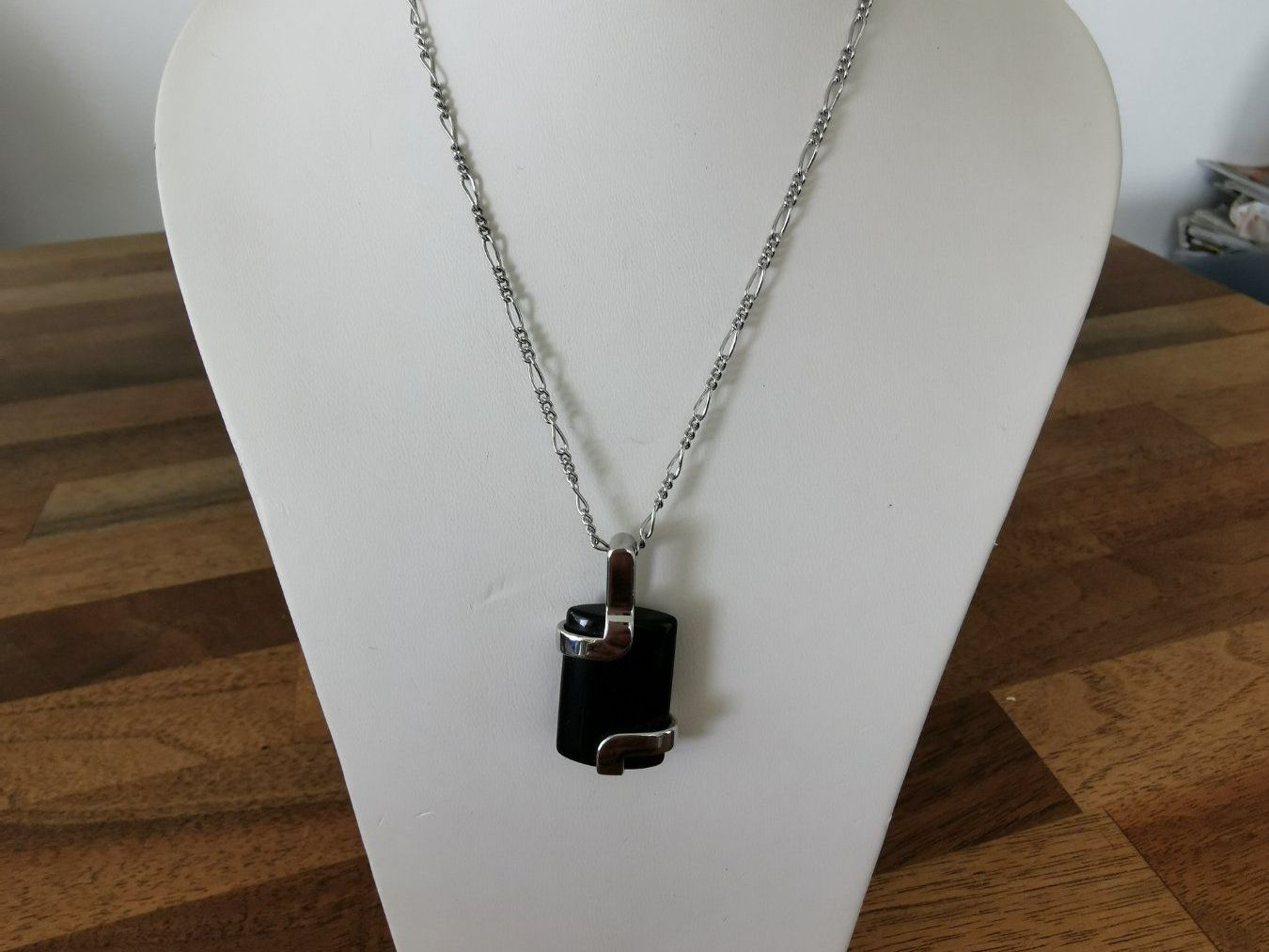 Anhänger: 925/- Silber rhod. Onyx Anhänger – Neu und originalverpackt aus Dierikon von Buntspecht-10 1