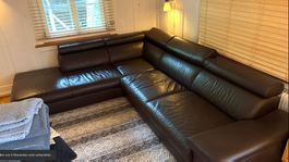 Sehr edles Echtleder Sofa günstig abzugeben