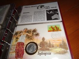 Münzbrief Indonesien