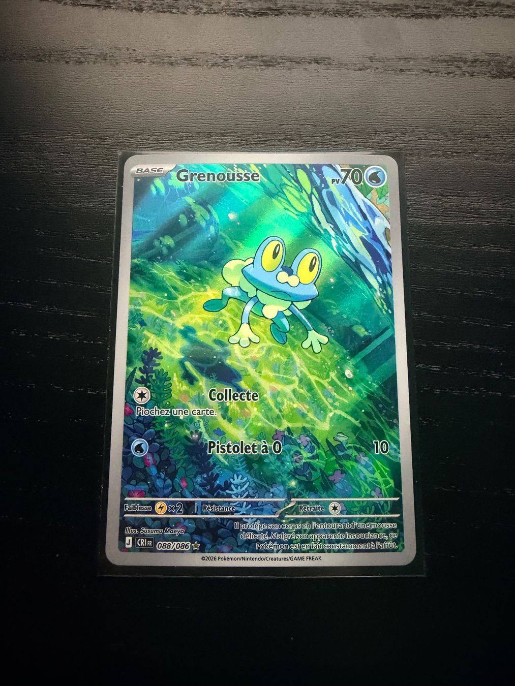 Pokémon Carte collezionabili: Cartes pokémon Grenousse CRI-088 FR – Nuovo e nell'imballaggio originale da Renens VD venduto da Legatil