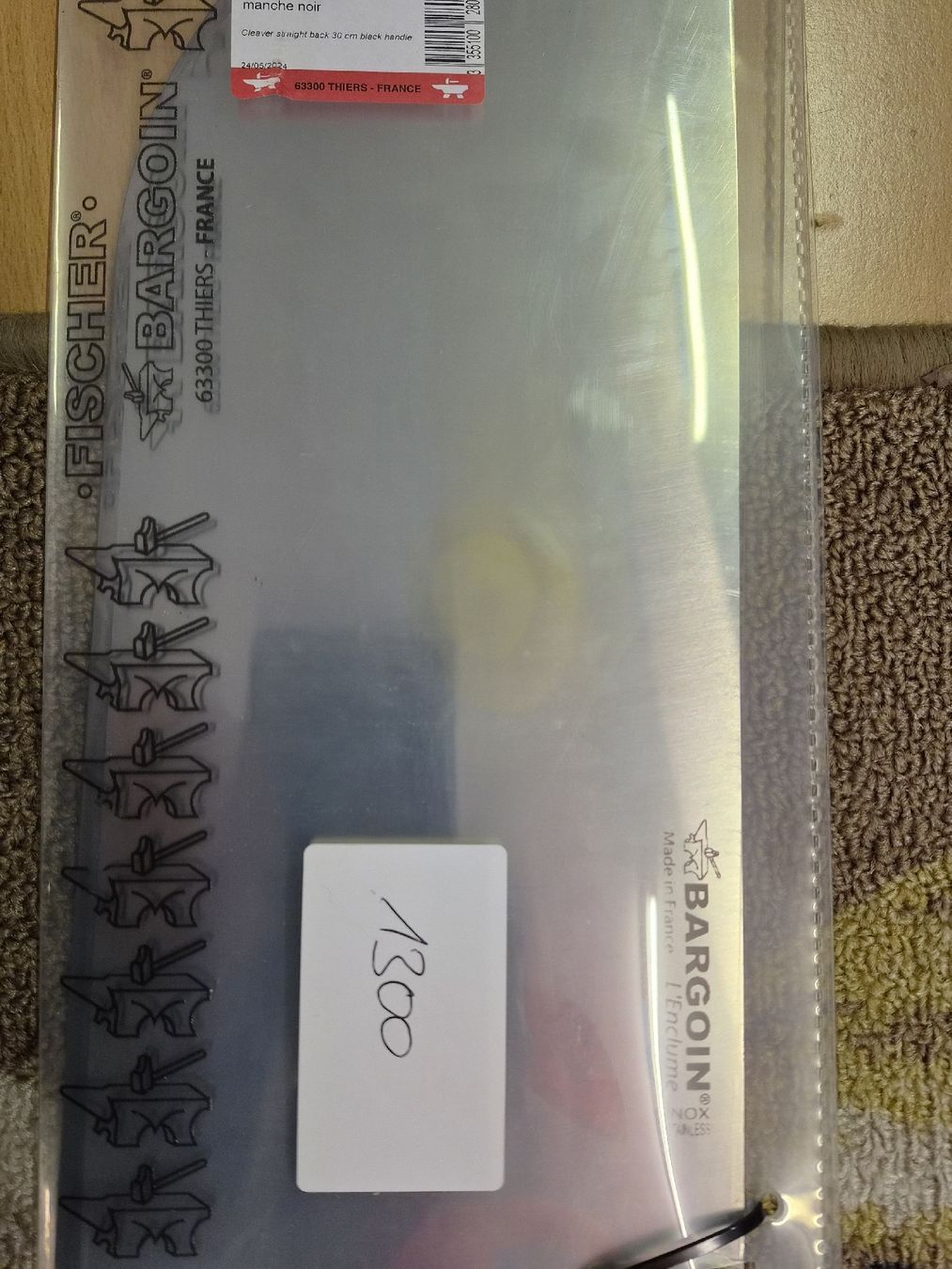 Coltelli da cucina: Fischer Bargoin Hackmesser  schwarzem Griff neu – Nuovo e nell'imballaggio originale da Grossdietwil venduto da hufi10 1