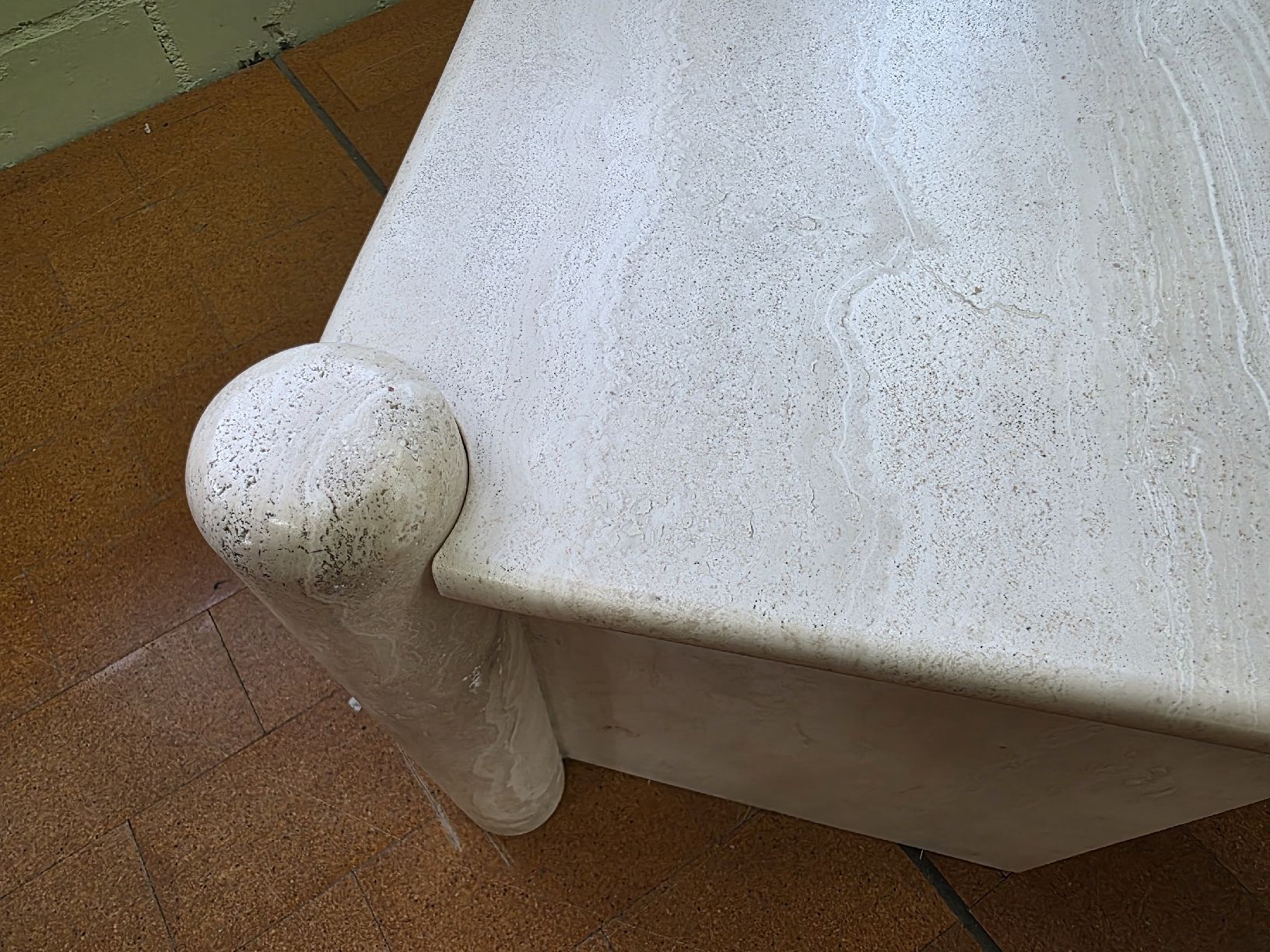 Tavoli: Designer Vintage Couchtisch aus Travertin – Usato da Lichtensteig venduto da Polsterwerk 6
