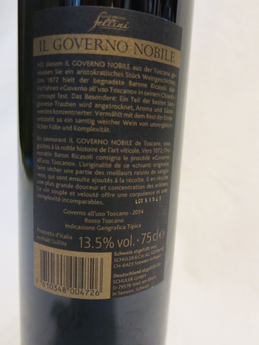 Vino: Fund Rot Wein 2014 – Usato da Buchs ZH venduto da Ste1727 2