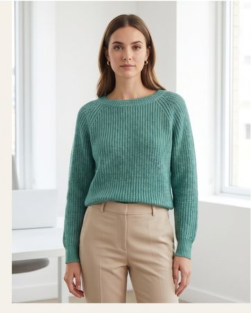 Pull vert menthe - neuf - S