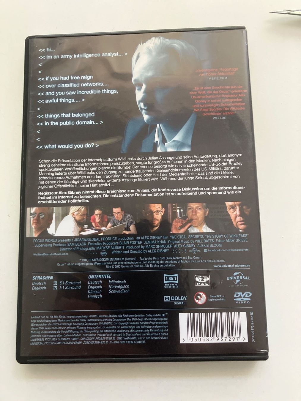 Alle DVDs: We Steal Secrets - Die WikiLeaks Geschichte (DVD) – Gebraucht aus Arbon von JoJoAs 1