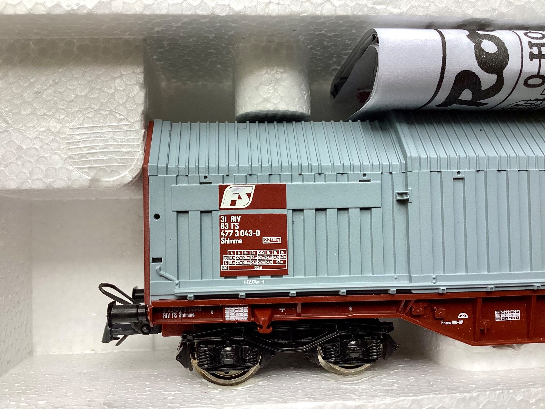 Roco 46292, Teleskop-Haubenwagen der FS. Epoche IV (Neu und ...