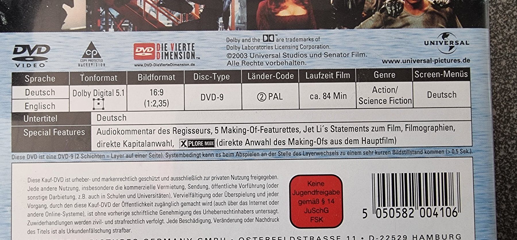 Tutti i DVDs: DVD The One / Jet Li – Usato da Oetwil am See venduto da fineli2 1