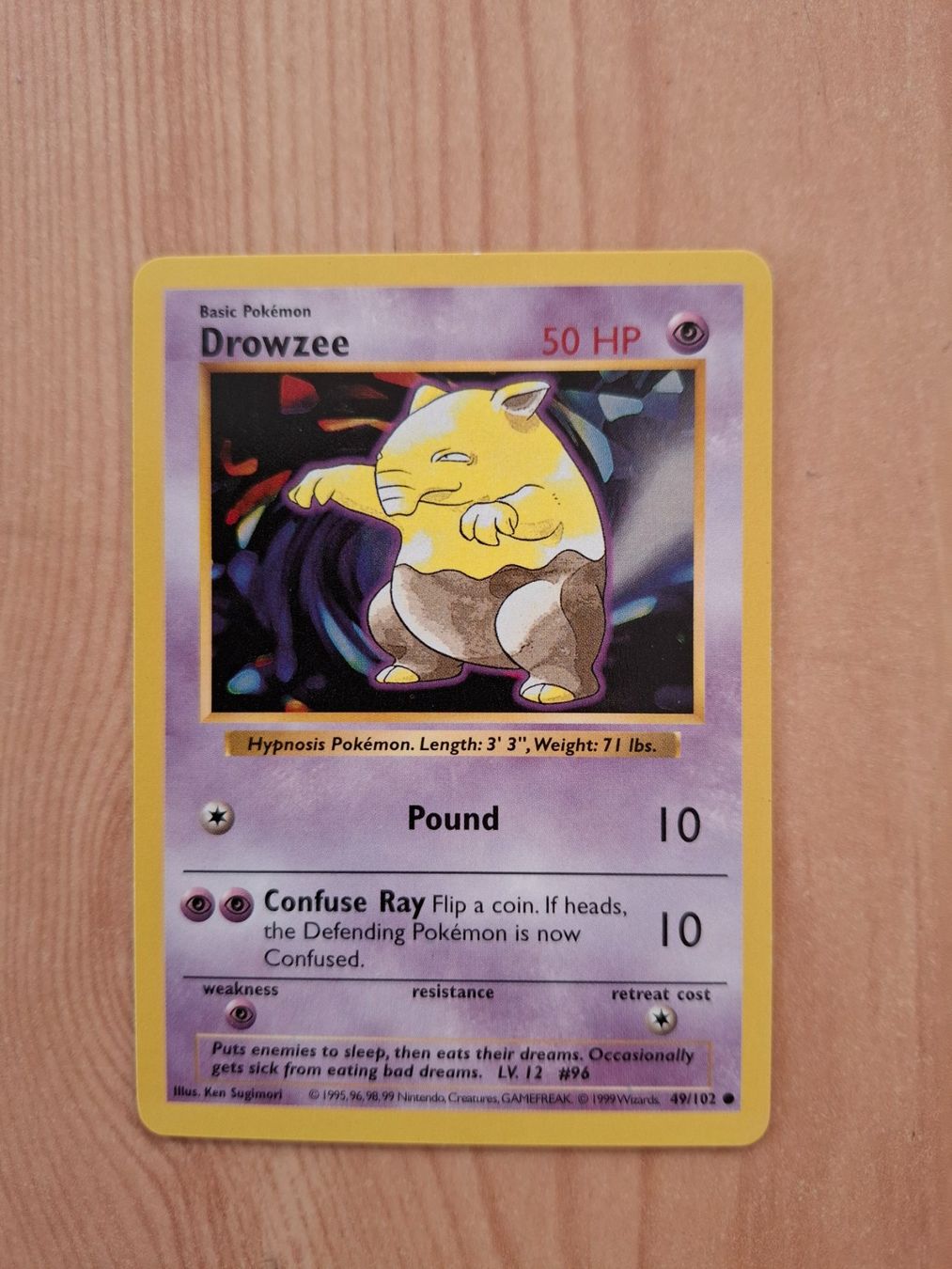 Pokémon Carte collezionabili: Pokemon Drowzee Base Set Shadowless 49/102 – Usato da Giornico venduto da ale_lc8k