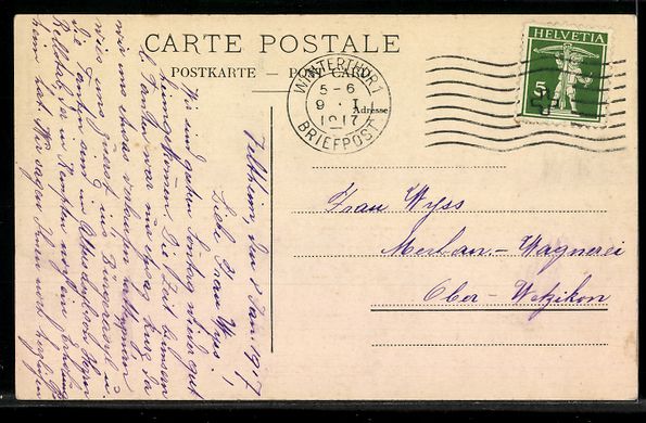 Cartes postales: AK Winterthur, Stadthaus – D'occasion à Berlin par bartko-reher 1
