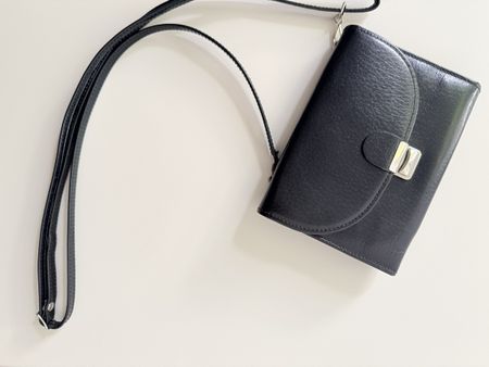 Vintage Portemonnaie Tasche schwarz 