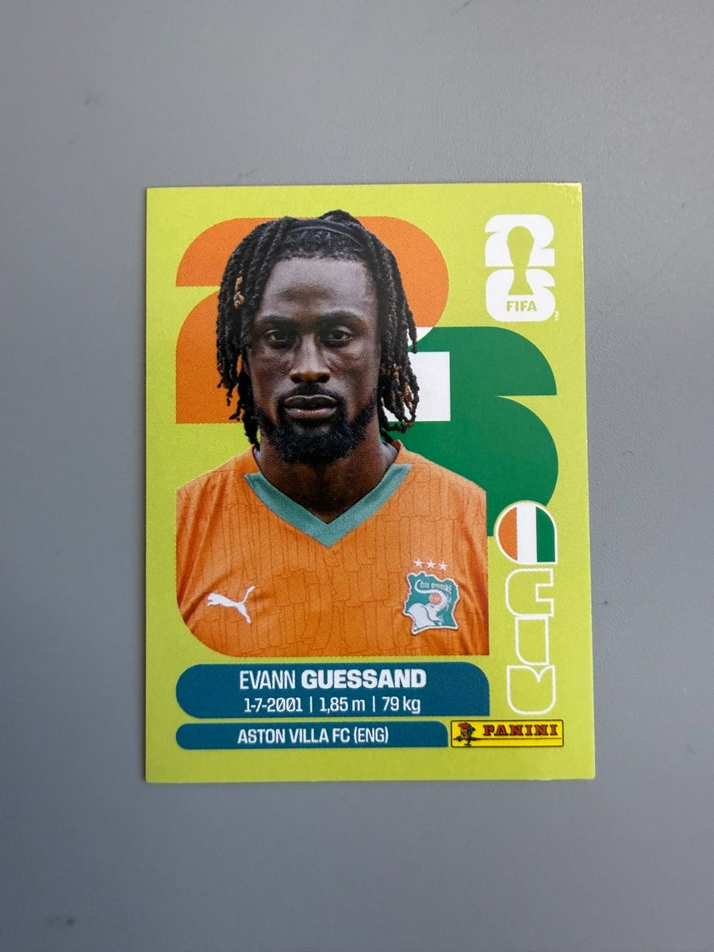 Panini Sammelbilder & Trading cards: Panini Evann Guessand CIV19 – Gebraucht aus Liebefeld von Ronaldo-1996
