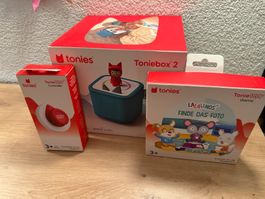 Toniebox 2 Meeresgrün + Tonieplay + Lalalinos / unbenutzt