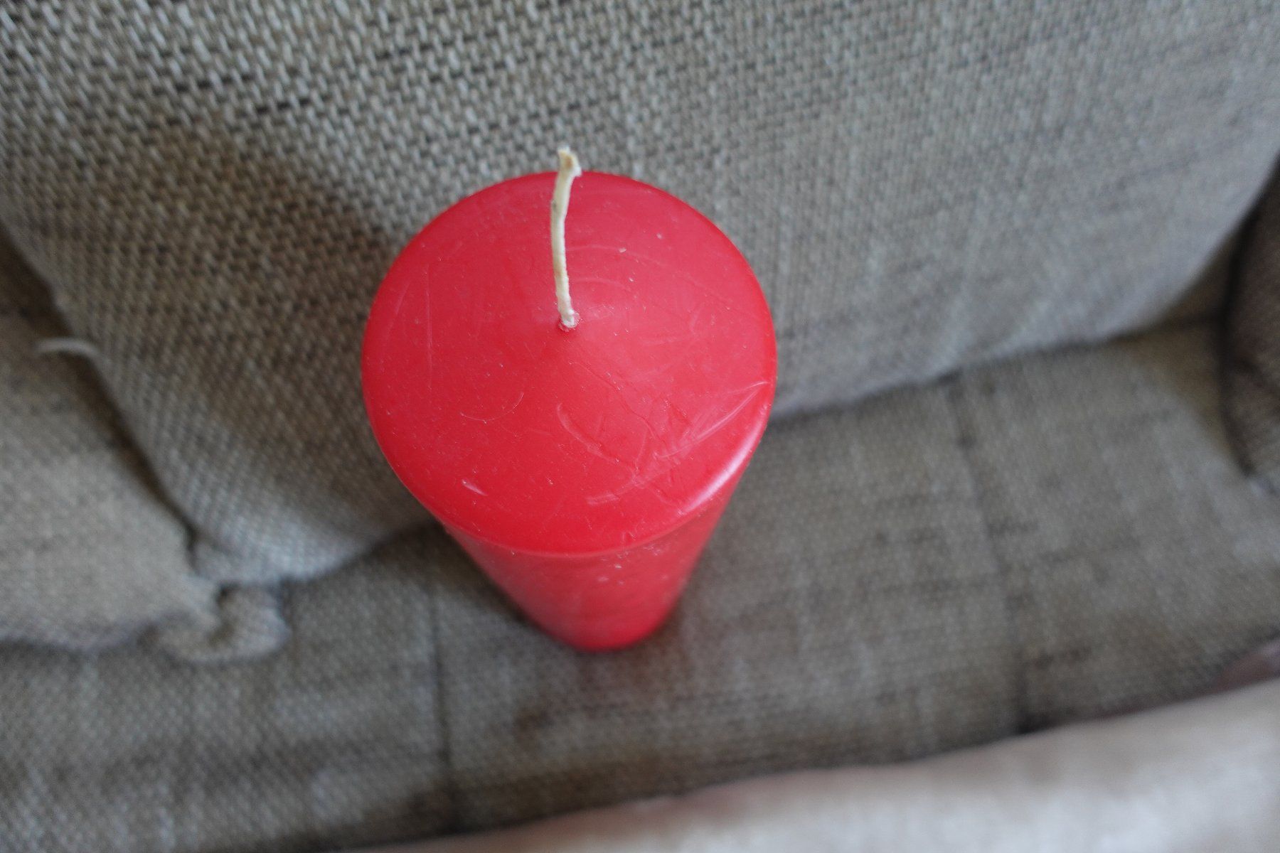 Kerzen: 1 neue grosse rote Kerze – Neu (gemäss Beschreibung) aus rorschach von Babsi64 1