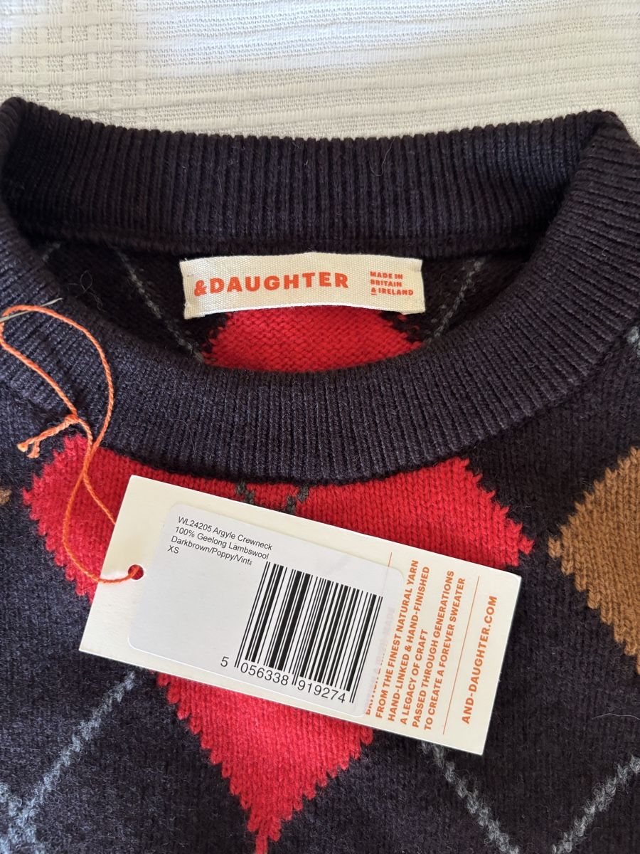 Maglioni & Felpe: &Daughter Argyle Pullover NEU 100% Wolle – Nuovo e nell'imballaggio originale da Winkel venduto da Zimtguetzli 1