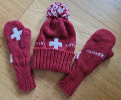 Mütze und Fäustlinge Swissski