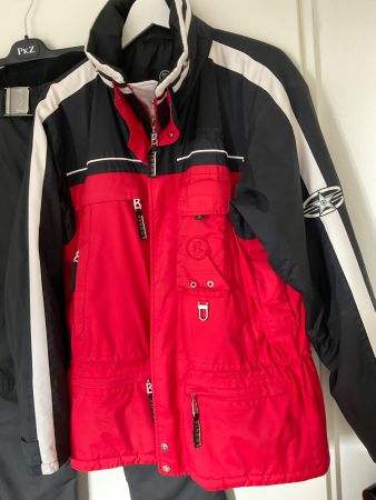 Bogner Herren Skianzug Gr 48 schwarz/rot