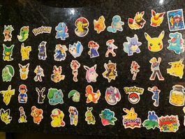 Pokemon Aufkleber, Sticker, 50 Stück