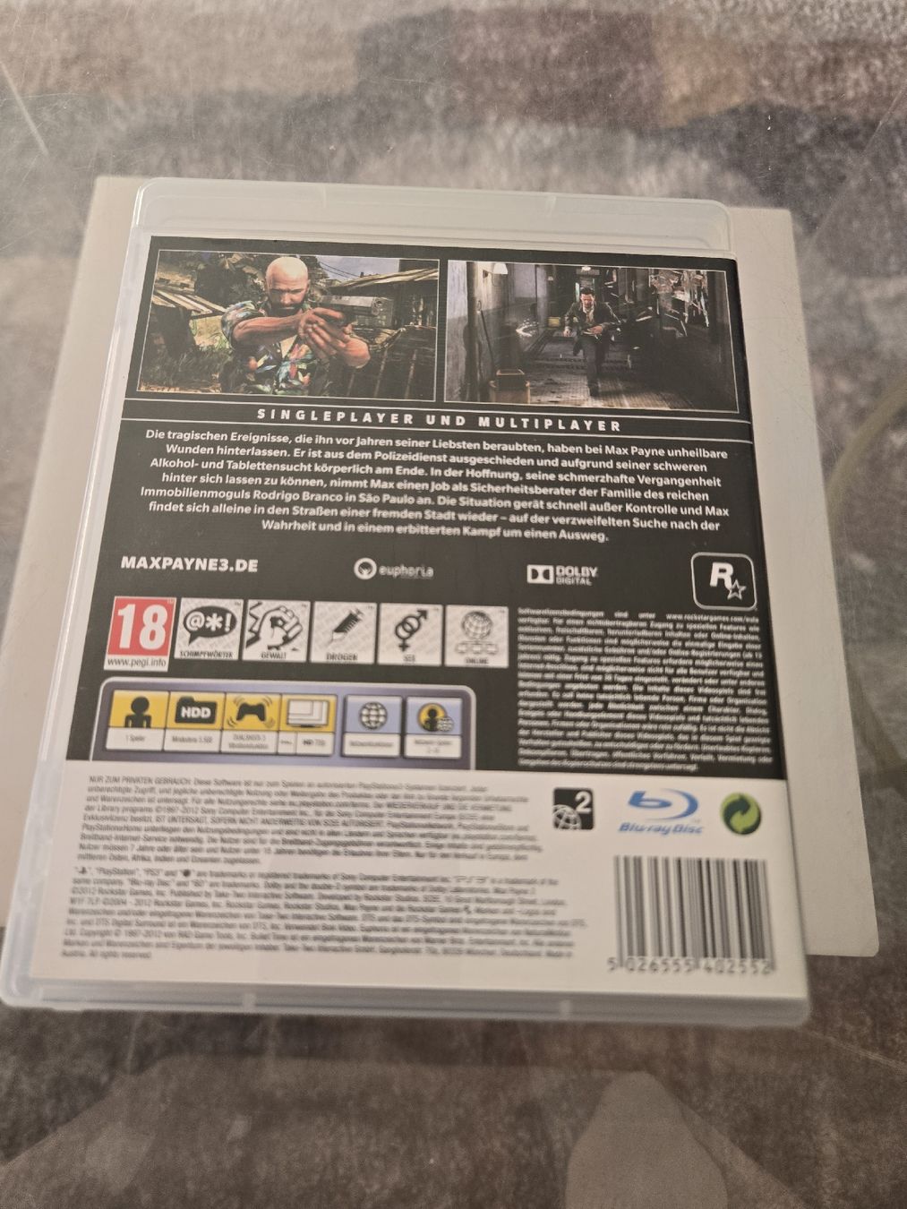 Spiele: Max Payne 3 PS3 – Gebraucht aus Bussigny von Kfdlt 1