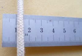 Baumwolldocht für Öllampen und Fackeln Ø 5 mm