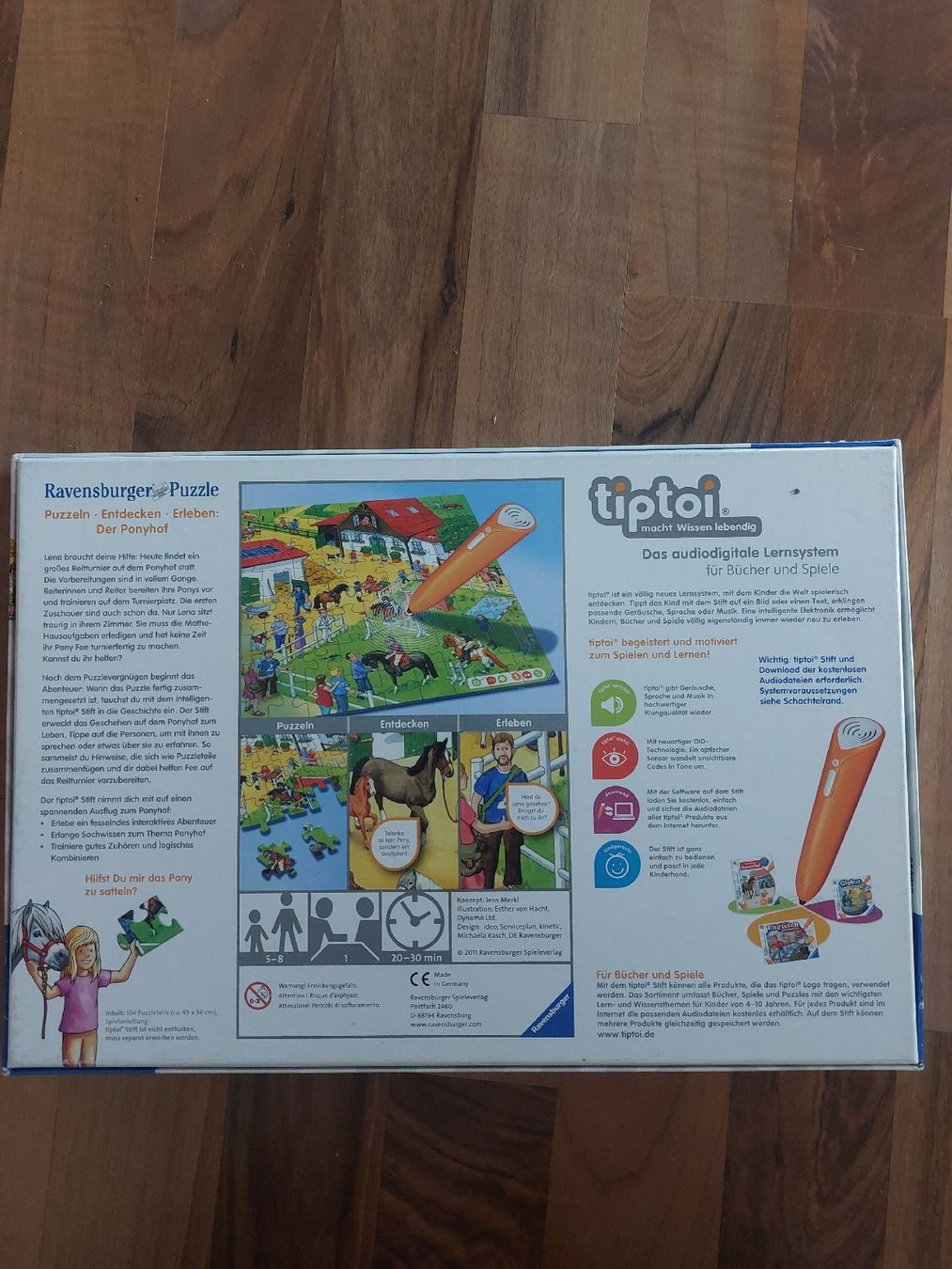 Tiptoi Puzzle: Ravensburger Puzzle Tiptoi - Der Ponyhof, 100 Teile – Usato da Kallnach venduto da San790 1