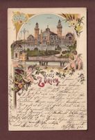 Gruss aus ZÜRICH - 1897 Litho Künzli