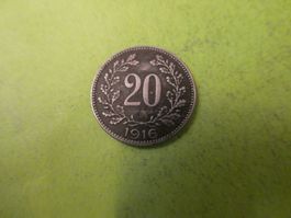 Oesterreich 1916, 20 Heller