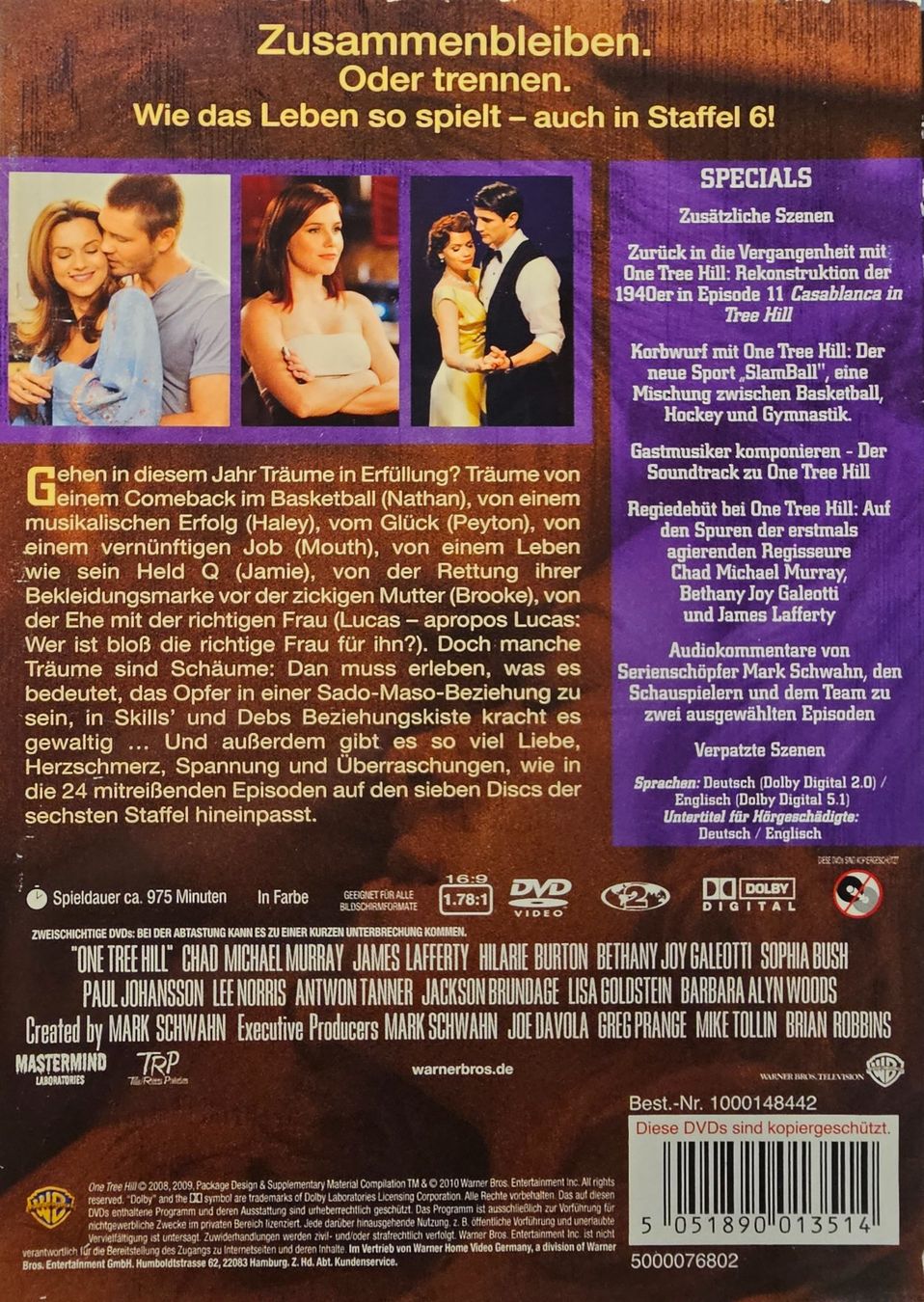 Alle DVDs: One Tree Hill - Staffel 6 – Gebraucht aus Wahlen b. Laufen von Cg10 1