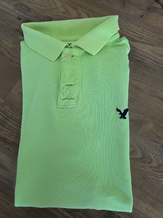 Polohemd American Eagle Athletic Fit Gruen Groesse L