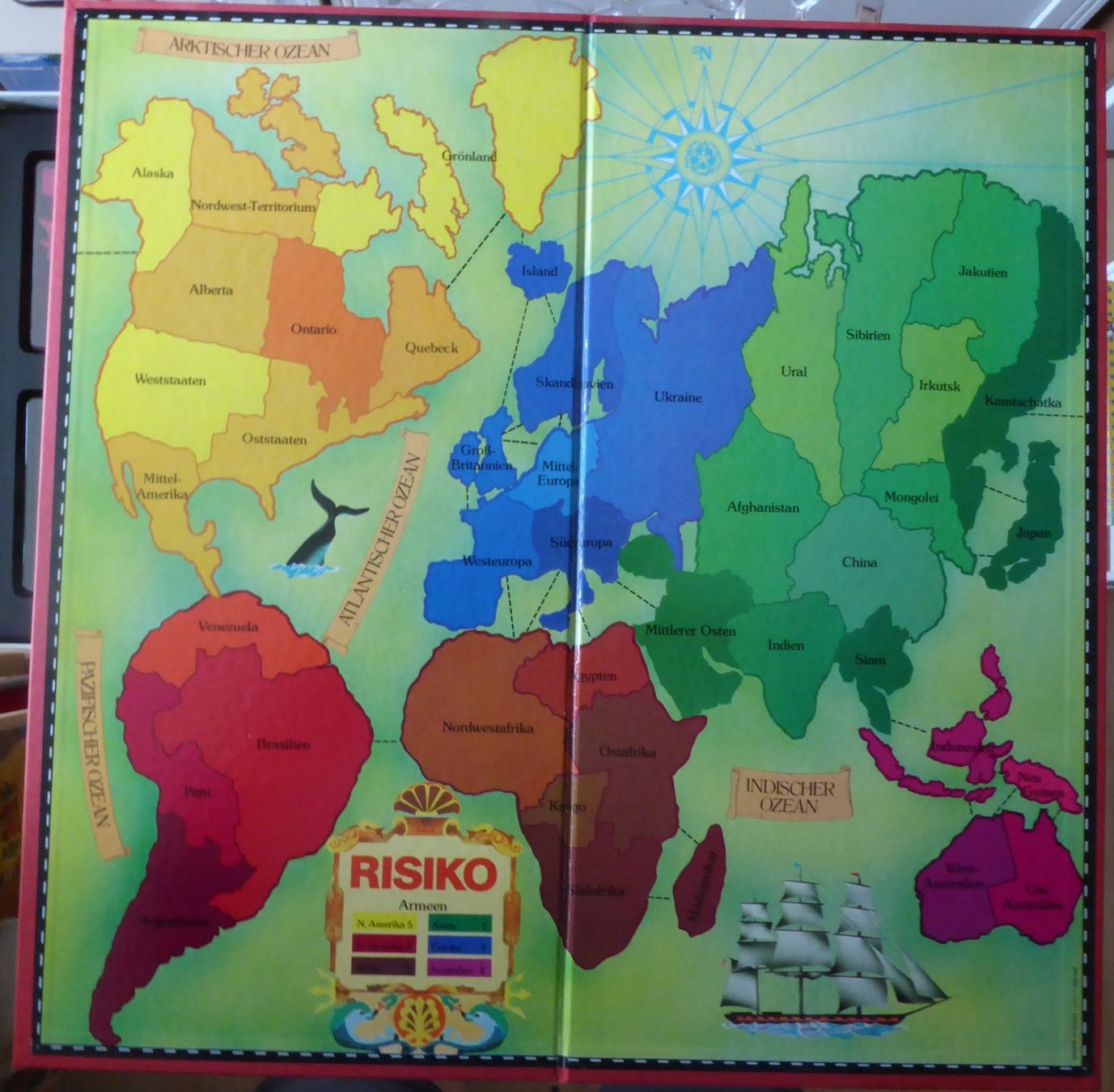 Parker Giochi: Brettspiel RISIKO Parker von 1982 – Usato da Gossau SG venduto da tenerife11 5