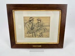 Walter Sautter (1911-1991), Bleistiftzeichnung handsigniert