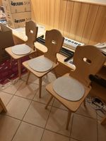 Drei stabile Arvenholzstühle von Rominger