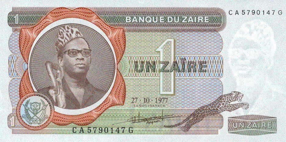 Banknoten: Zaire 1 Zaire 1977 P-18b UNC – Neu (gemäss Beschreibung) aus Schliern b. Köniz von pizzitaxi