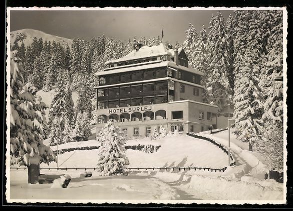 Cartoline postali: AK Arosa, Hotel Surlej Bes. E. Hoffmann – Usato da Berlin venduto da bartko-reher