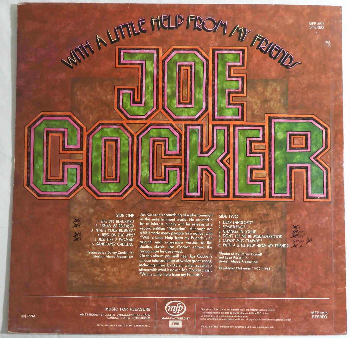 Dischi in vinile: Joe Cocker LP With a Little Help From My Friends – Usato da Dübendorf venduto da mar_85sd 1