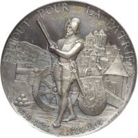 Schweiz Genf, Silber Medaille 1887, Tir fédéral